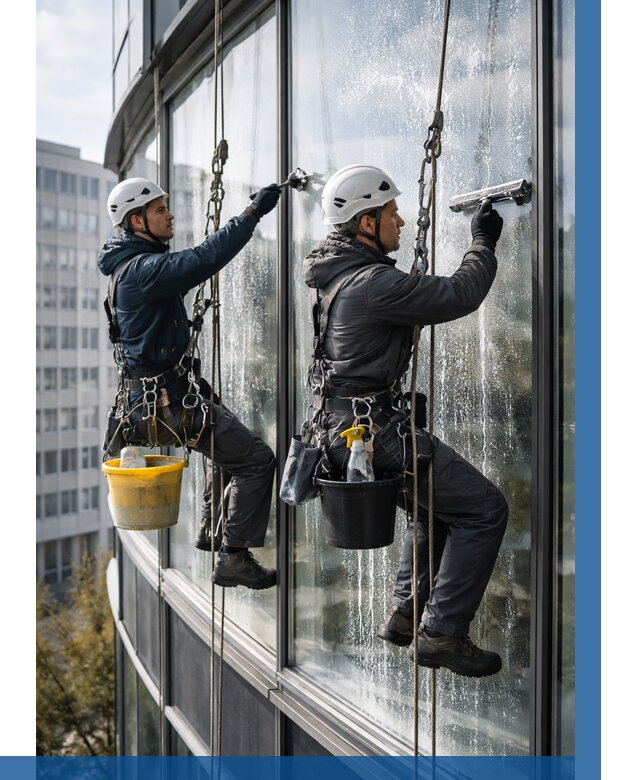 Мойка панорамных окон в Карабулаке от 362 р. заказать у ВЫСОТНИК-Крб