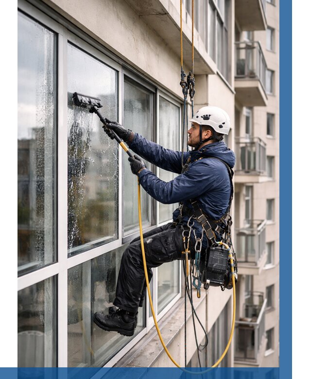 Мойка балконного остекления в Карабулаке от 3615 р. | ВЫСОТНИК-Крб