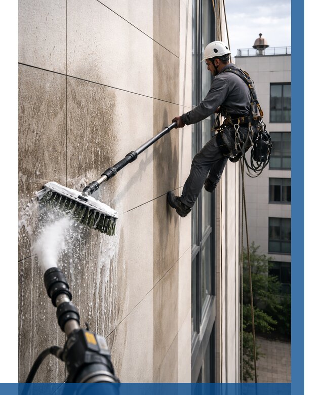 Мойка фасада из керамогранита в Карабулаке от 310 р. | ВЫСОТНИК-Крб