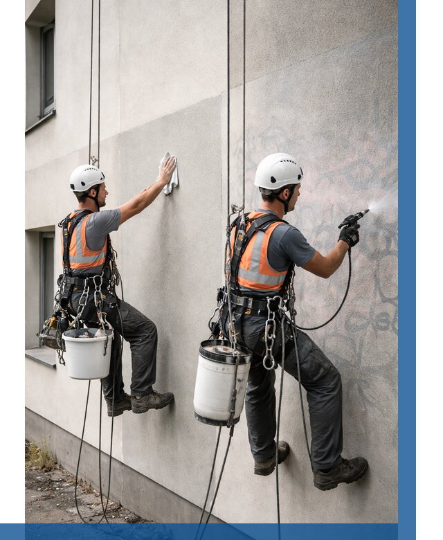 Антиграффити покрытие фасада в Карабулаке от 620 р. | ВЫСОТНИК-Крб