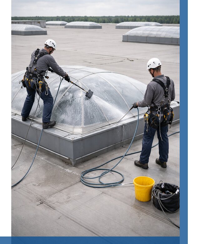 Мойка зенитных фонарей в Карабулаке, заказать от 4648 р. | ВЫСОТНИК-Крб