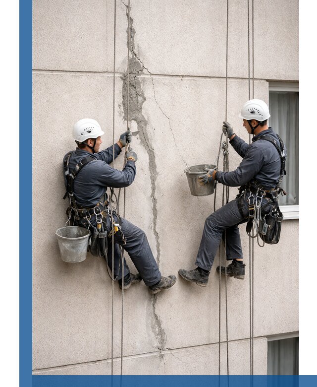 Заделка трещин на фасаде в Карабулаке с гарантийным ремонтом