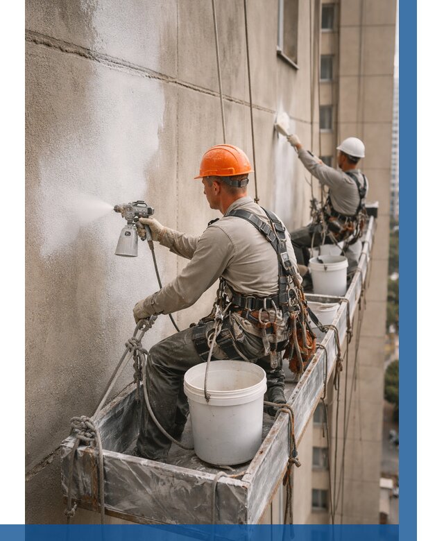 Грунтовка фасада на высоте в Карабулаке от 124 р. | ВЫСОТНИК-Крб