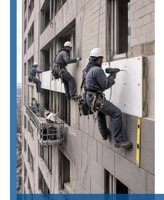 Монтаж фасадных термопанелей высокого качества в Карабулаке