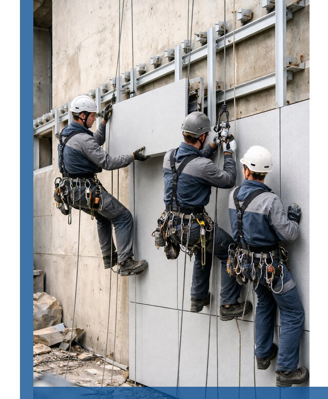 Монтаж вентилируемого фасада в Карабулаке под ключ с гарантией качества