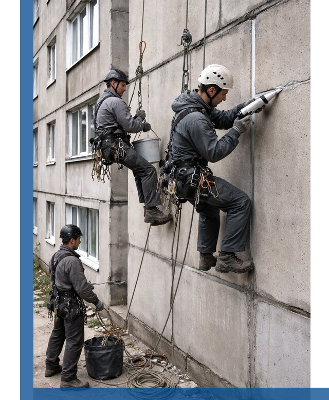 Герметизация межпанельных швов в Карабулаке с гарантией герметичности