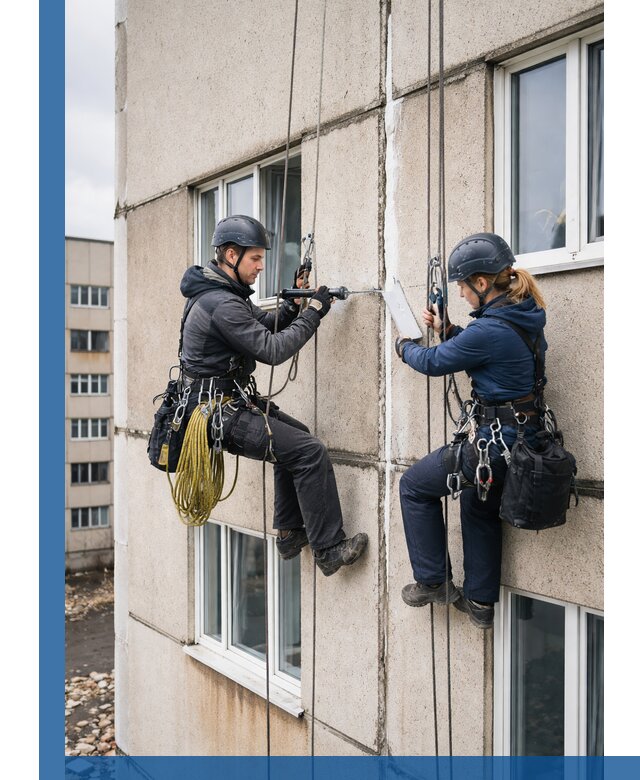 Герметизация межпанельных швов тёплым швом в Карабулаке