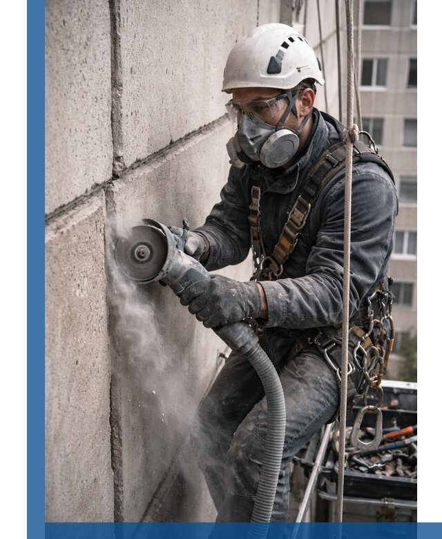 Штробление межпанельных швов в Карабулаке качественно и быстро