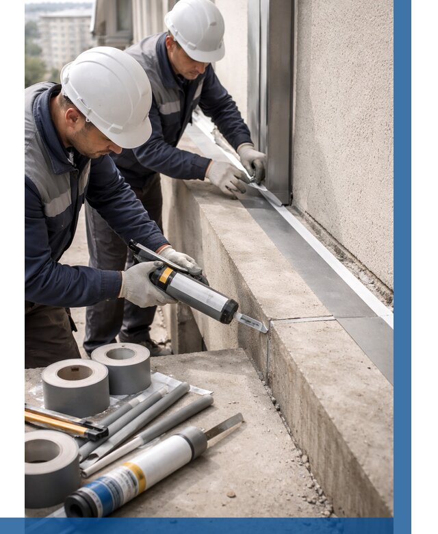 Герметизация примыкания балкона в Карабулаке от 4648 р. | ВЫСОТНИК-Крб