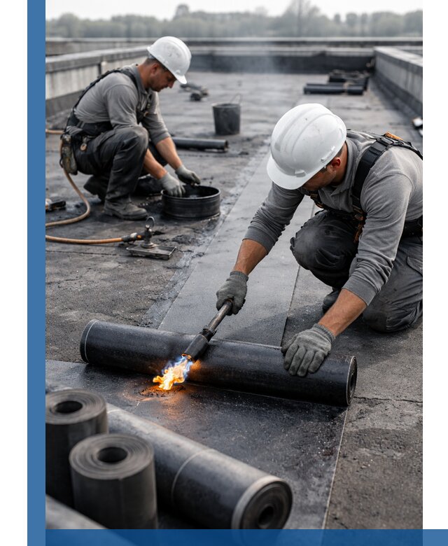 Ремонт рулонной кровли в Карабулаке герметизация и восстановление