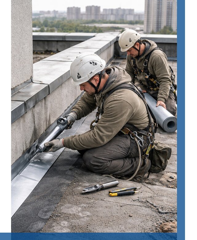 Ремонт кровельных примыканий в Карабулаке от 1239 р. | ВЫСОТНИК-Крб