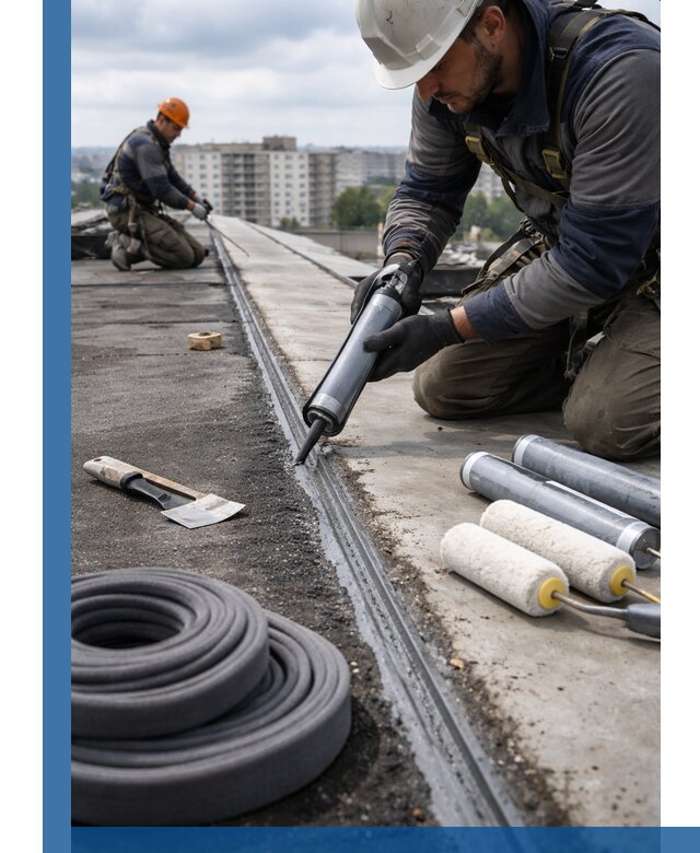 Герметизация швов кровли в Карабулаке с гарантией герметичности