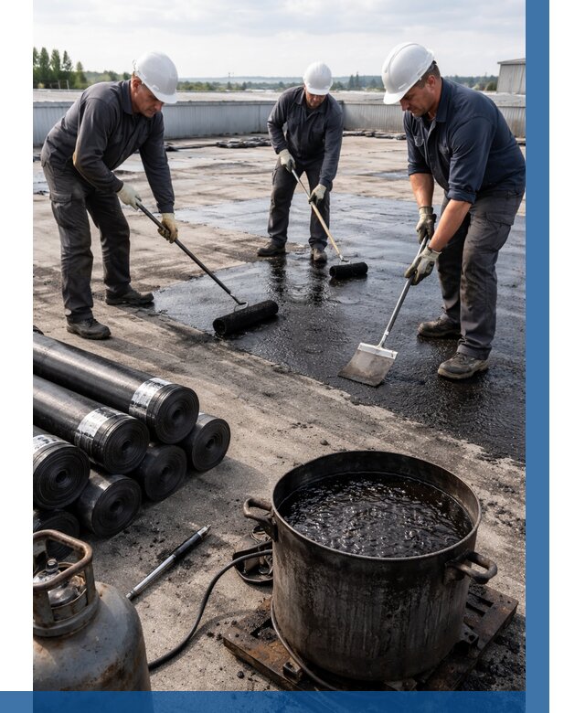 Гидроизоляция кровли мастикой в Карабулаке от 620 р. | ВЫСОТНИК-Крб