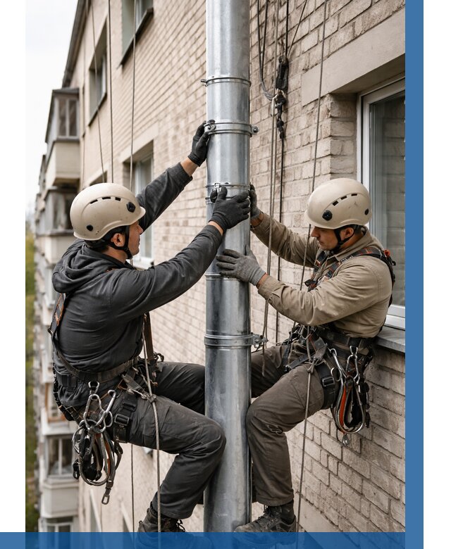 Замена водосточных труб в Карабулаке от 6714 р. | ВЫСОТНИК-Крб