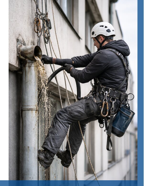 Прочистка водосточных труб в Карабулаке от 3615 р. | ВЫСОТНИК-Крб