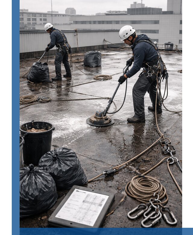 Плановая очистка кровли по графику в Карабулаке для безопасности