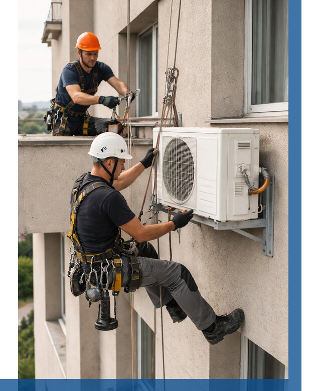 Монтаж внешнего блока кондиционера в Карабулаке от 6714 р. | ВЫСОТНИК-Крб