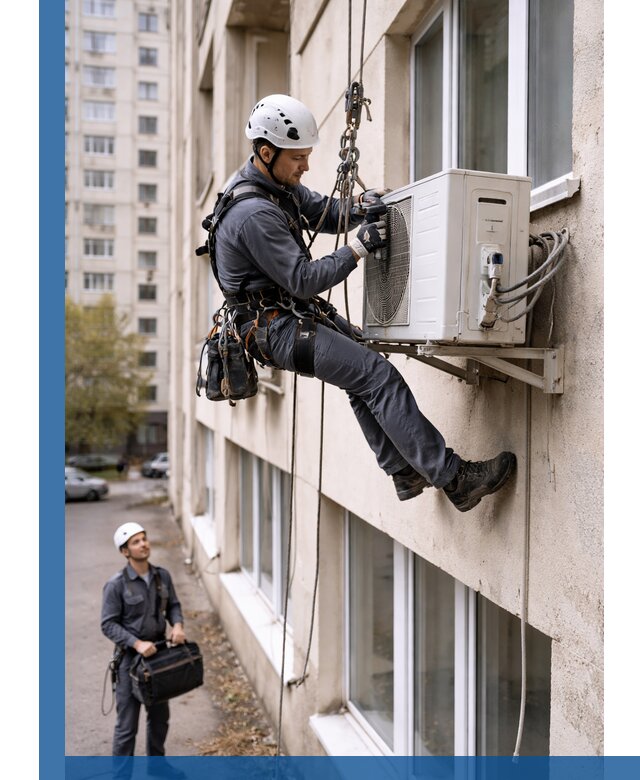 Демонтаж внешнего блока кондиционера в Карабулаке профессионально