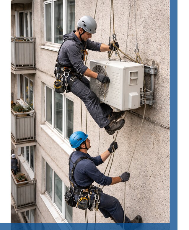 Перенос внешнего блока кондиционера в Карабулаке от 9296 р.| ВЫСОТНИК-Крб