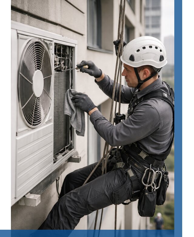 Обслуживание внешнего блока кондиционера в Карабулаке от 2789 р.ВЫСОТНИК-Крб