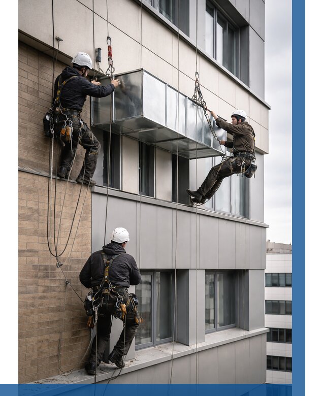 Монтаж воздуховодов на фасаде в Карабулаке от 1549 р. | ВЫСОТНИК-Крб