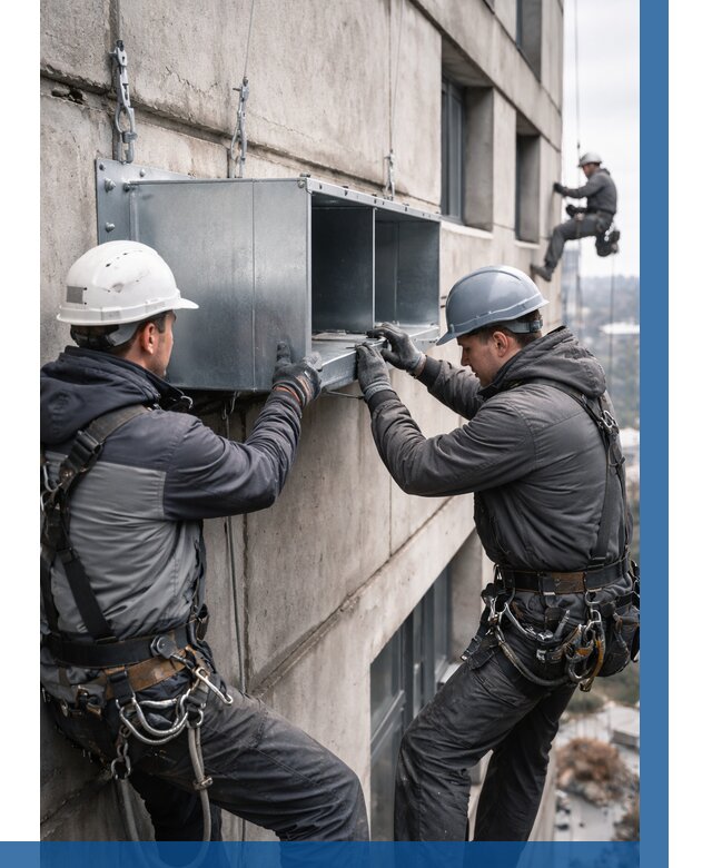 Монтаж вентиляционных коробов в Карабулаке от 3099 р. | ВЫСОТНИК-Крб