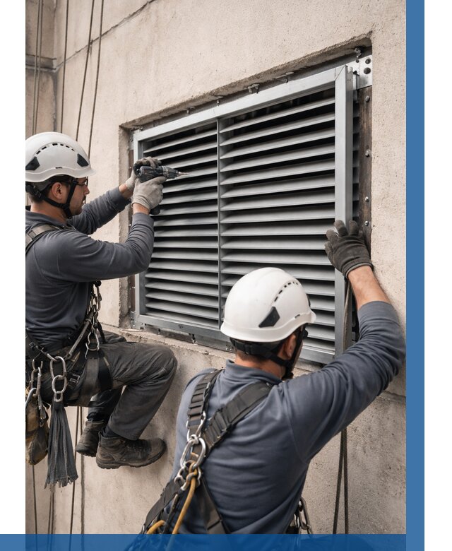 Монтаж вентиляционных решеток в Карабулаке от 4648 р. | ВЫСОТНИК-Крб