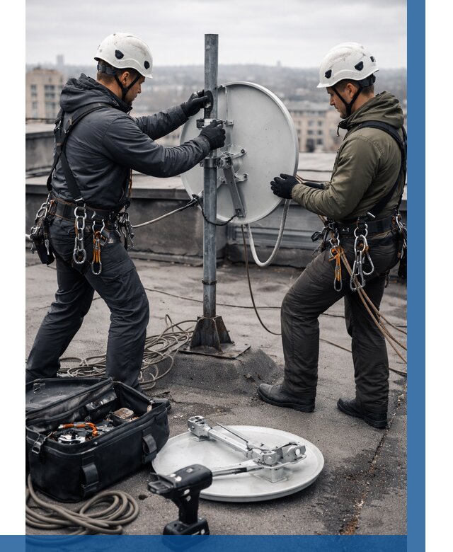 Демонтаж антенн на крыше в Карабулаке от 4648 р. | ВЫСОТНИК-Крб