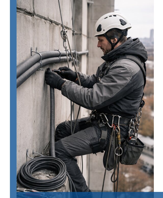 Профессиональный монтаж гофры для кабеля в Карабулаке с гарантией