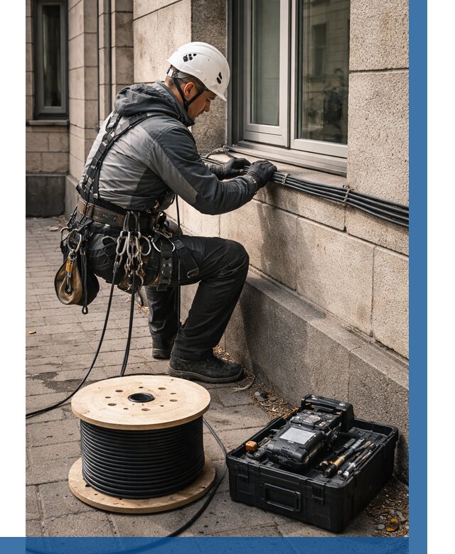 Прокладка оптоволоконного кабеля в Карабулаке от 826 р. | ВЫСОТНИК-Крб