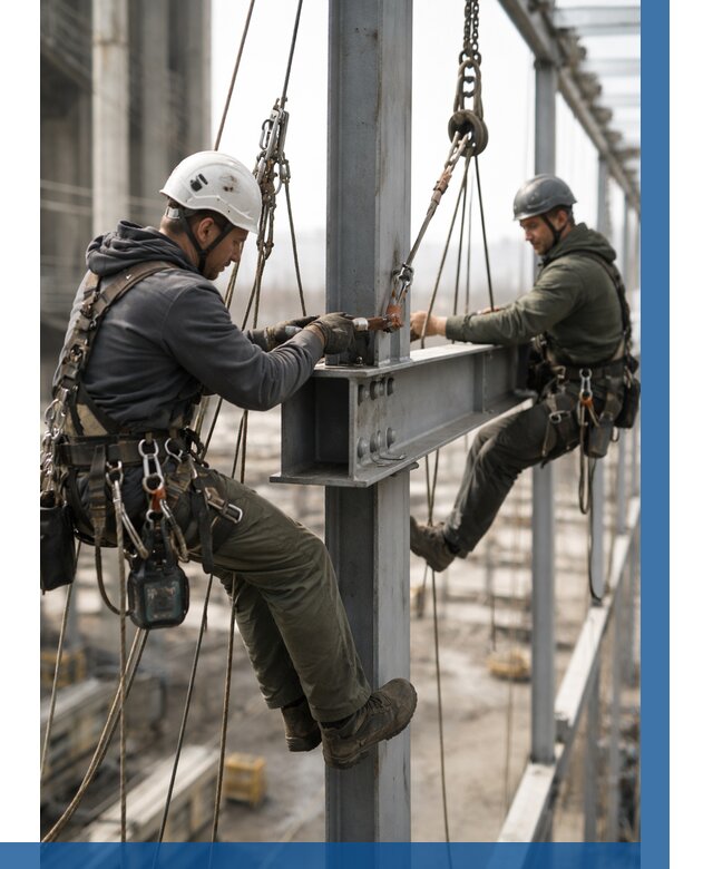 Монтаж металлоконструкций на высоте в Карабулаке от 3615 р. | ВЫСОТНИК-Крб