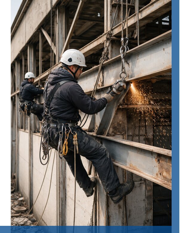 Демонтаж металлоконструкций на высоте в Карабулаке от 6714р. |ВЫСОТНИК-Крб