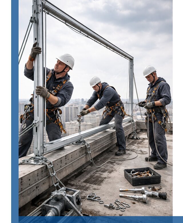 Монтаж крышных рекламных конструкций под ключ в Карабулаке