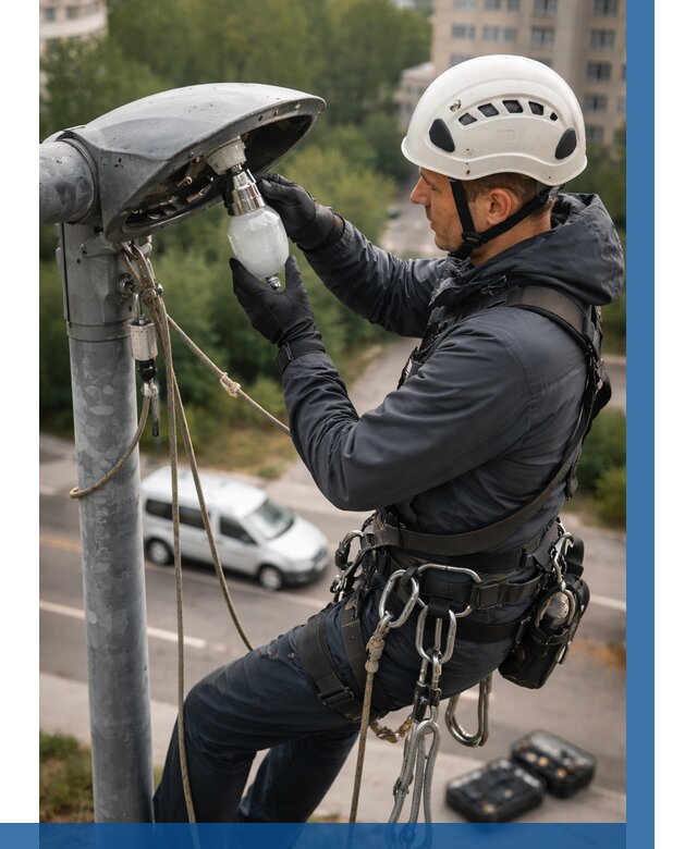 Замена ламп на высоте в Карабулаке от 2582 р. | ВЫСОТНИК-Крб