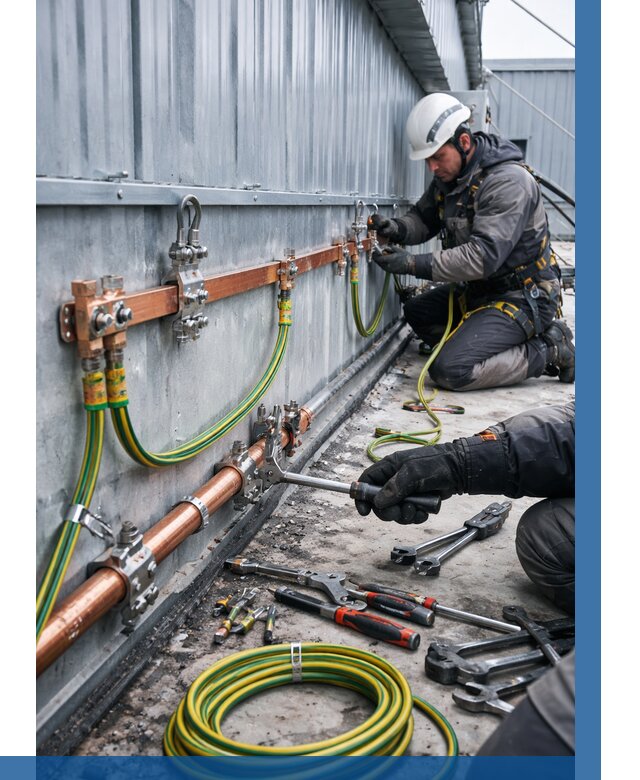 Монтаж заземления здания в Карабулаке от 25823 р. | ВЫСОТНИК-Крб