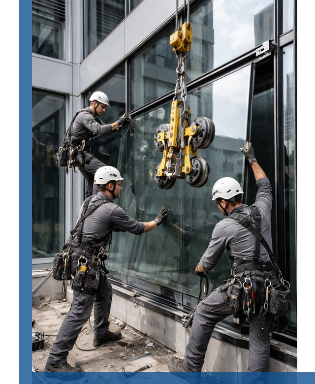 Структурное остекление фасадов в Карабулаке монтаж и обслуживание