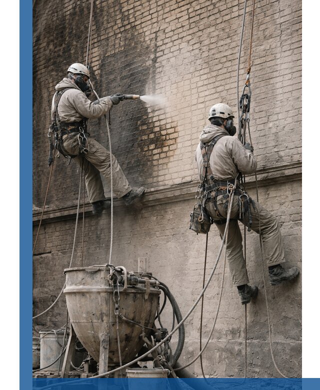 Пескоструйная очистка фасадов в Карабулаке профессионально