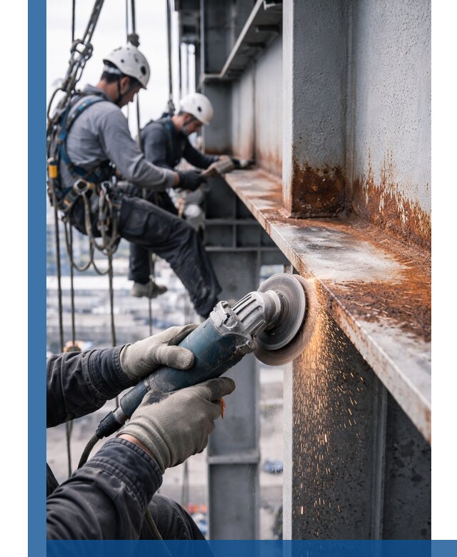 Зачистка металла от ржавчины и подготовка поверхностей в Карабулаке