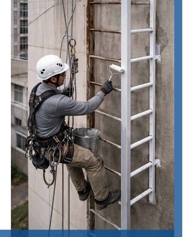 Покраска пожарных лестниц в Карабулаке от 4648 р. | ВЫСОТНИК-Крб