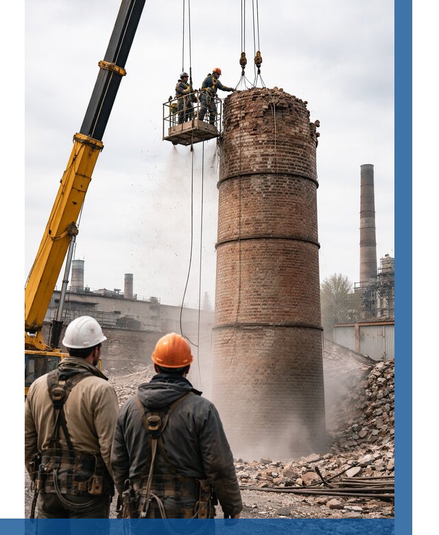 Демонтаж дымовой трубы в Карабулаке от 92961 р. | ВЫСОТНИК-Крб, смета