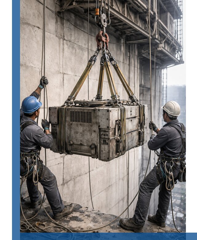 Такелажные работы на высоте, подъем и монтаж грузов в Карабулаке