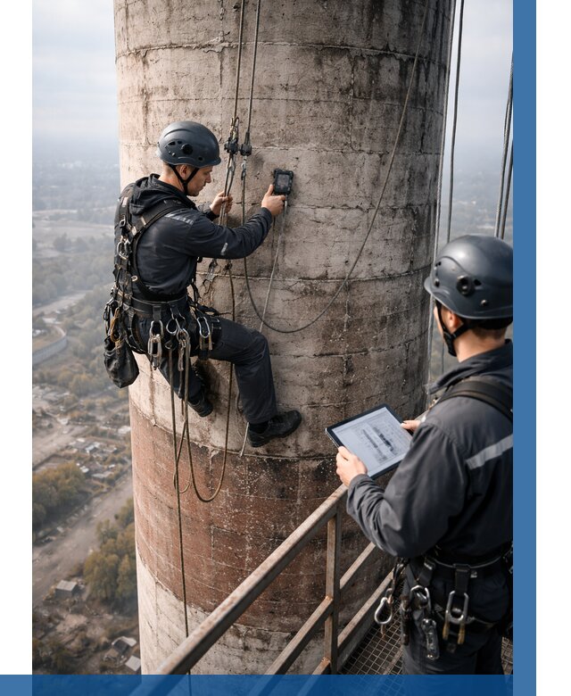 Обследование дымовой трубы в Карабулаке от 8263 р. | ВЫСОТНИК-Крб